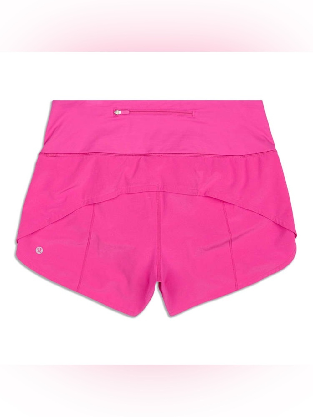 lululemon Speed Up Lined athletic Shorts Hot Pink Run Short with Rear Zip Pocket
